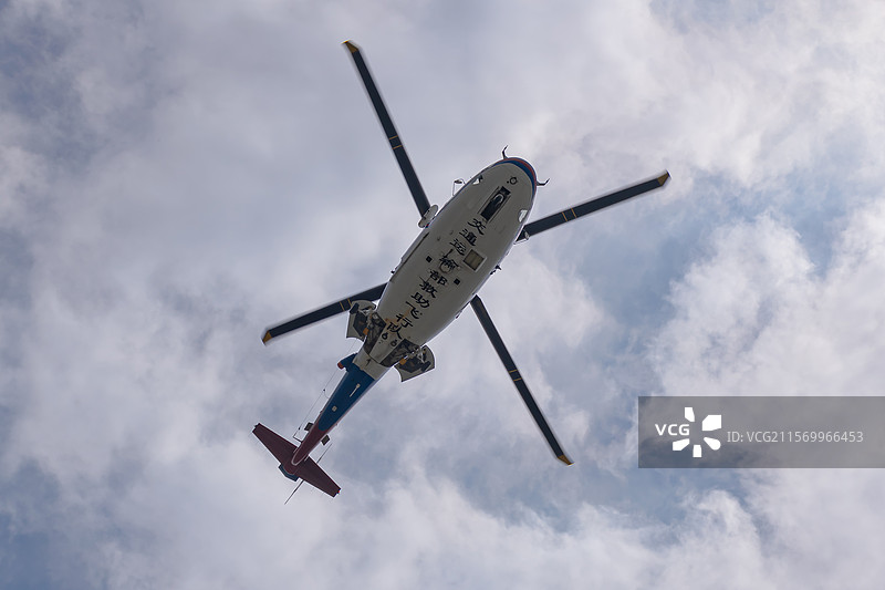 救援直升机图片素材