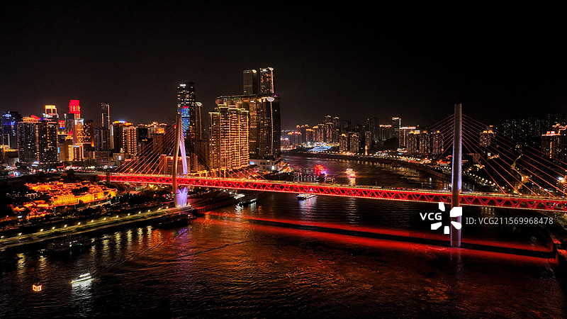 重庆繁华的夜景图片素材