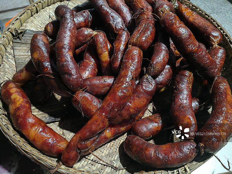 农家腊肠图片素材