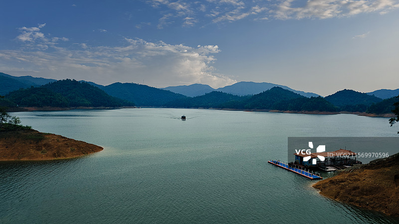 国家4A级风景区江西赣州市阳明湖风景区图片素材