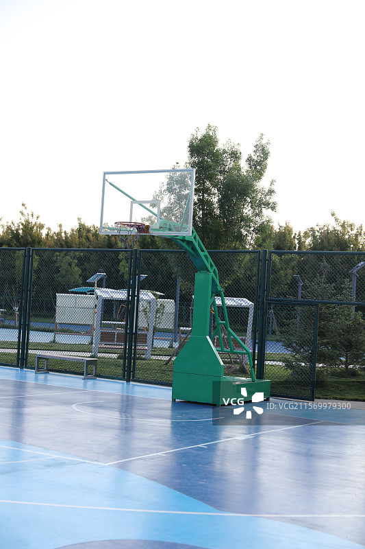 篮球架篮球场背景图片素材