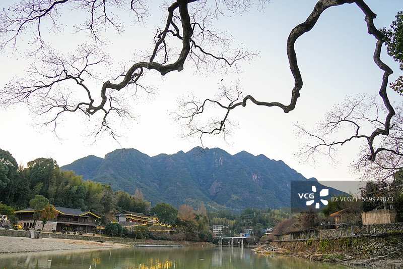 浙江 温州 泰顺 廊桥文化园 山水图片素材