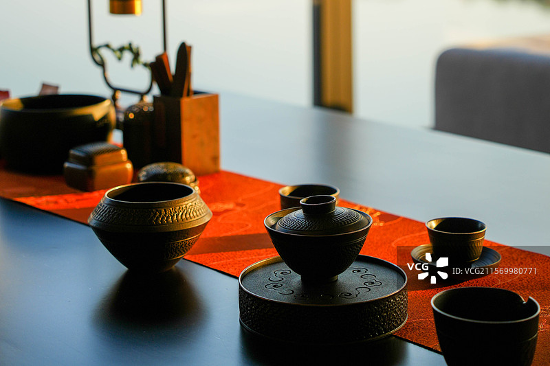 江苏 常州 溧阳 天目湖安悦酒店 茶具 茶具图片素材