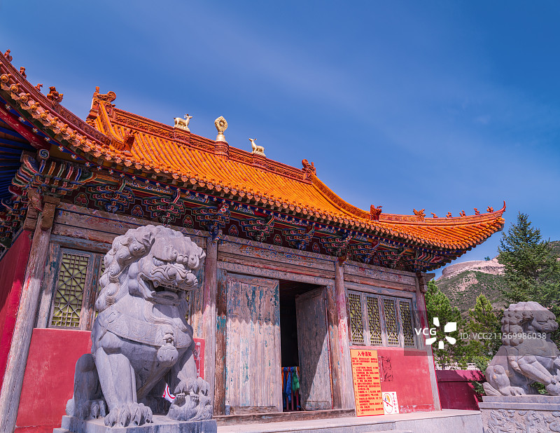 呼和浩特哈拉沁尊胜寺，尊胜寺。图片素材