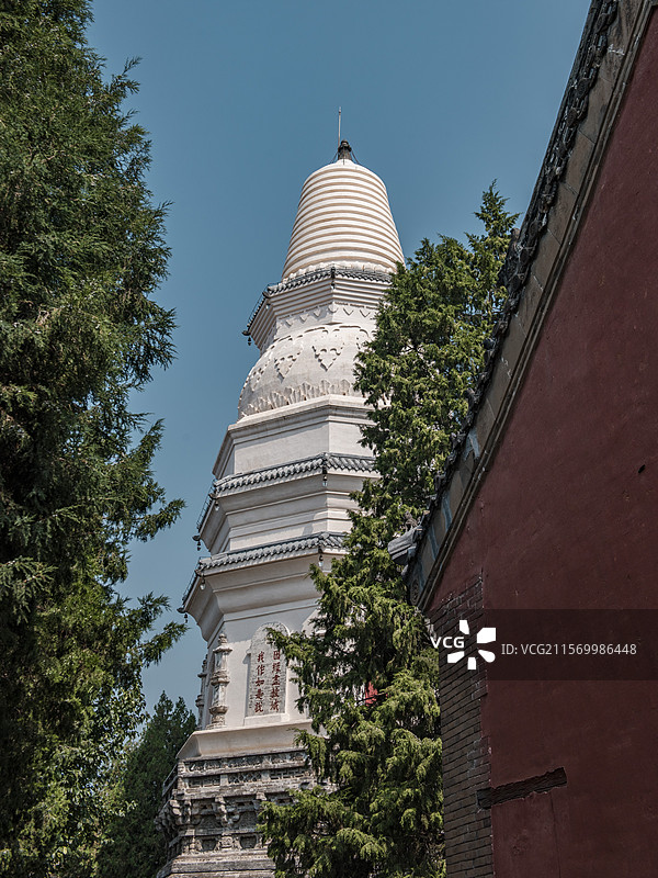 天津蓟县白塔和古城图片素材