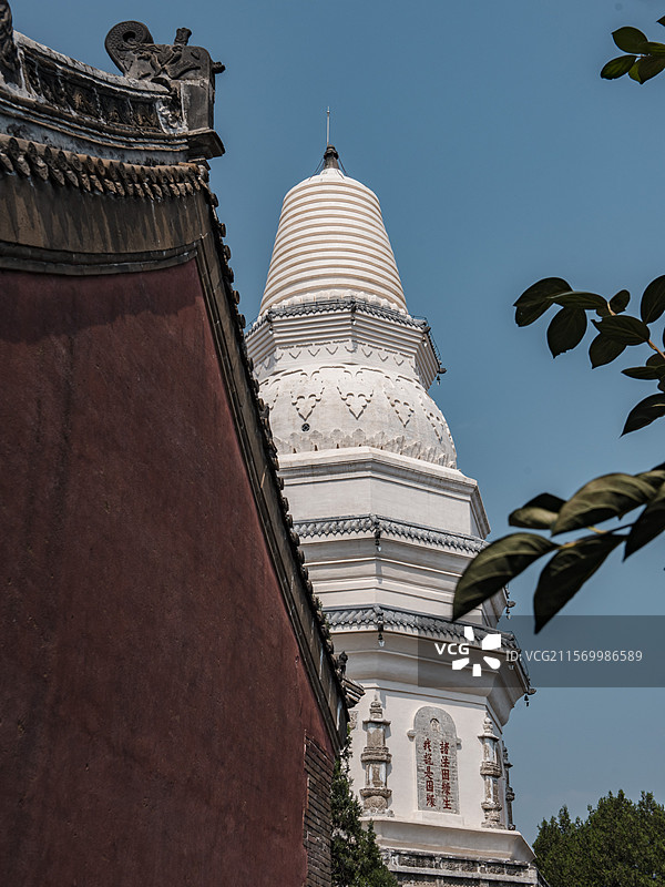 天津蓟县白塔和古城图片素材