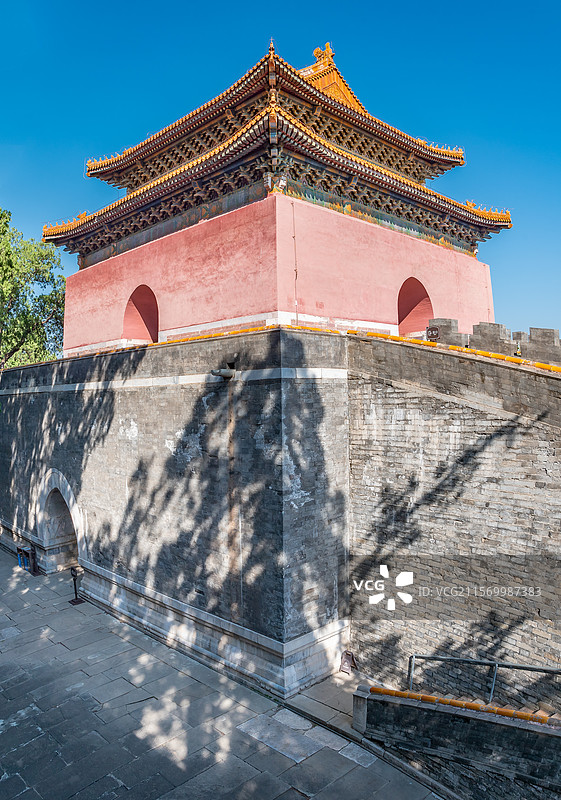 北京明十三陵昭陵方城明楼图片素材