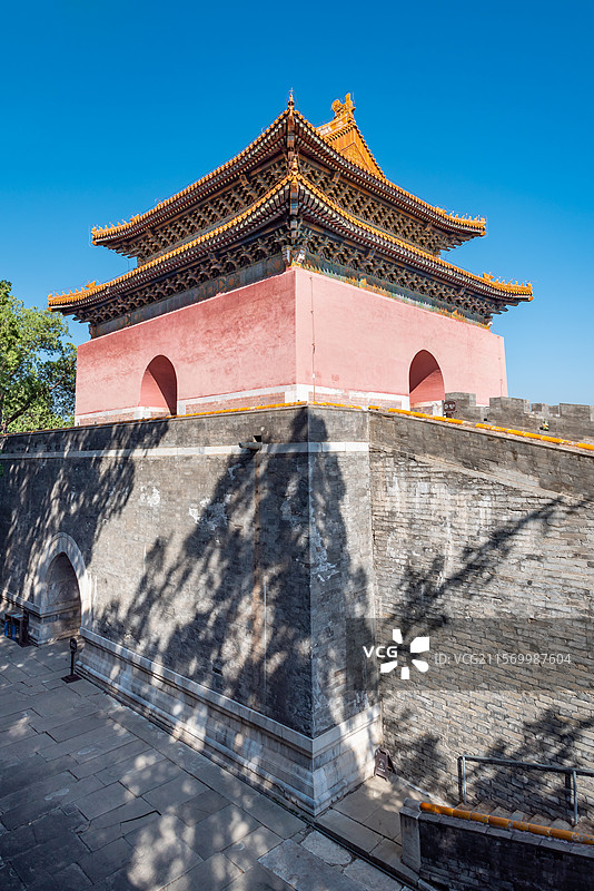 北京明十三陵昭陵方城明楼图片素材
