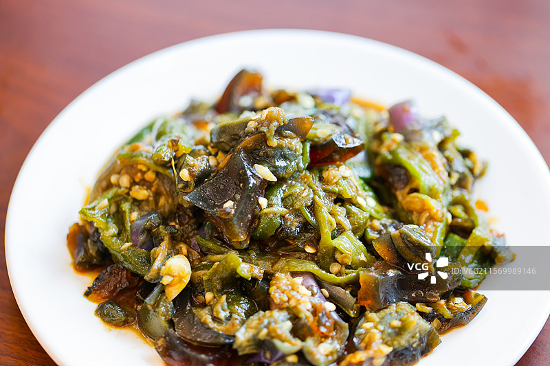 湖南菜擂辣椒皮蛋图片素材