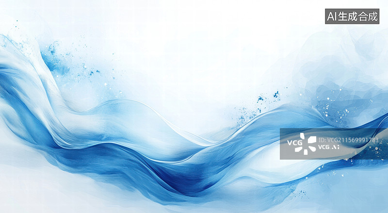 【AI数字艺术】蓝色渐变背景图图片素材