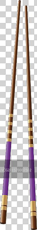 逼真的食物筷子图片素材