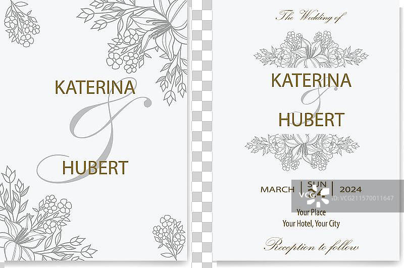 花卉绿叶装饰角落图片素材