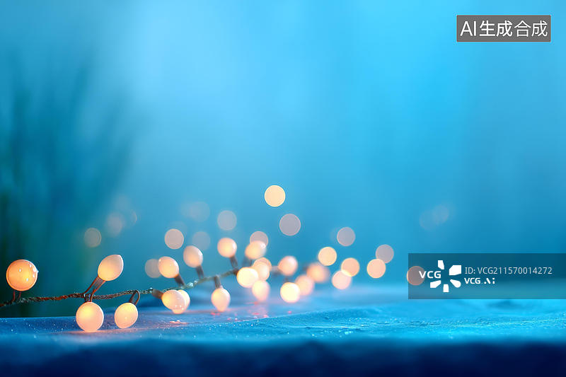 【AI数字艺术】柔和灯光节庆装饰背景图图片素材