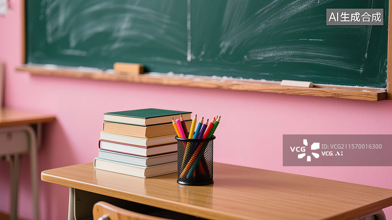 【AI数字艺术】教室里的静谧时光图片素材