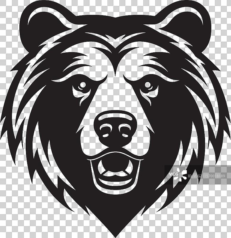 宁静的荒野黑熊图形自然图片素材