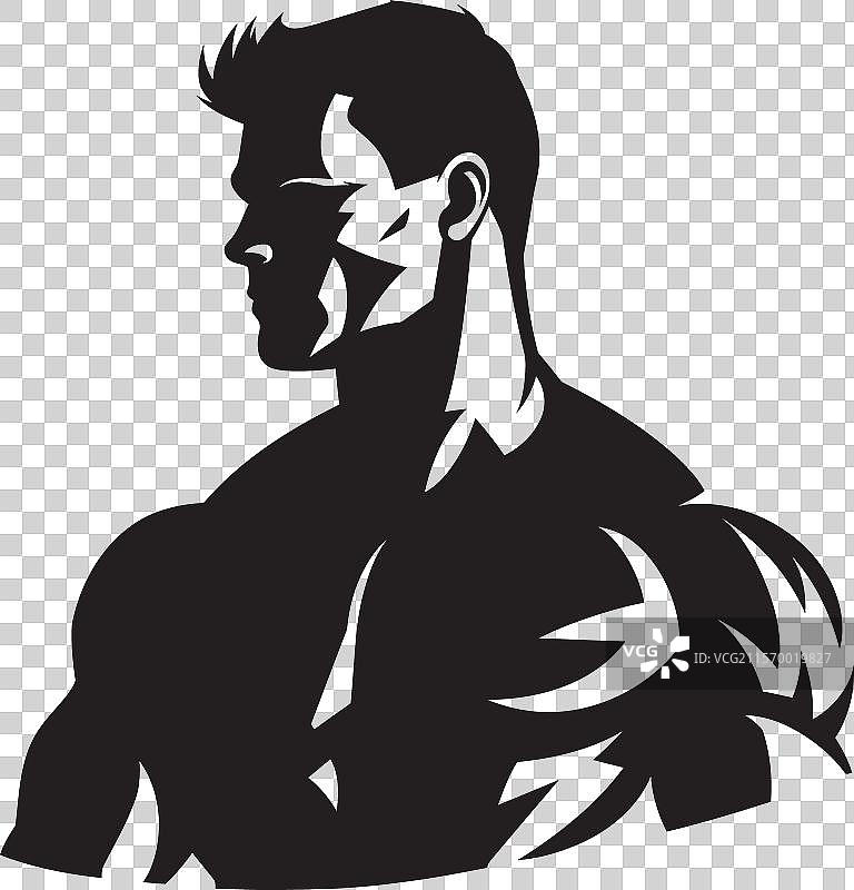 强烈的乌木肌肉艺术风格大胆表现图片素材