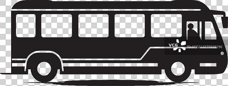 城市风景回响表现力十足的公交车图案图片素材