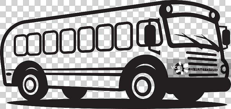 城市挂毯 详细的公交车图片素材