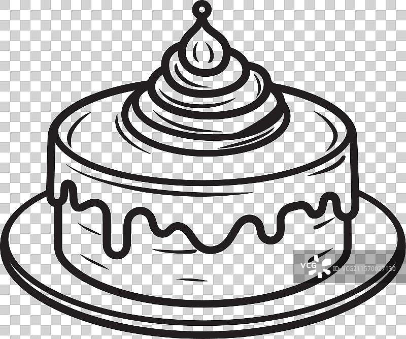 炭黑画布蛋糕创作与石墨注入图片素材