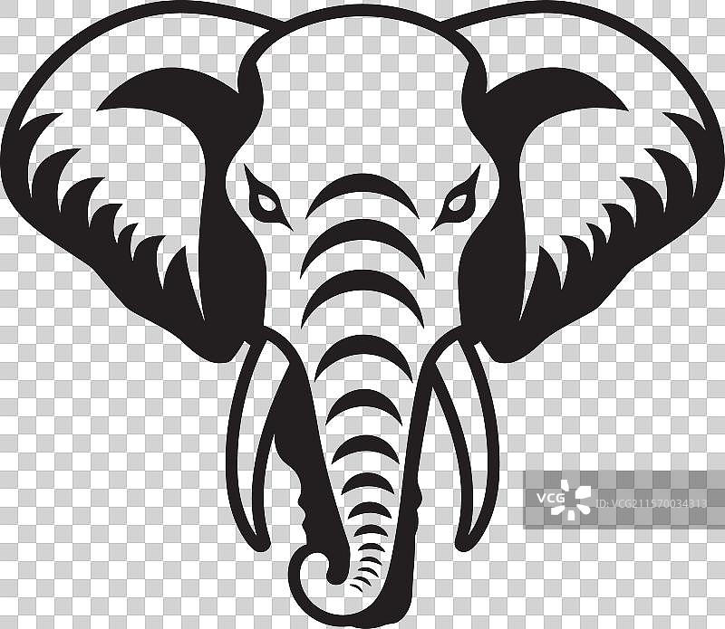 优雅的黑色大象，美丽的大象图片素材