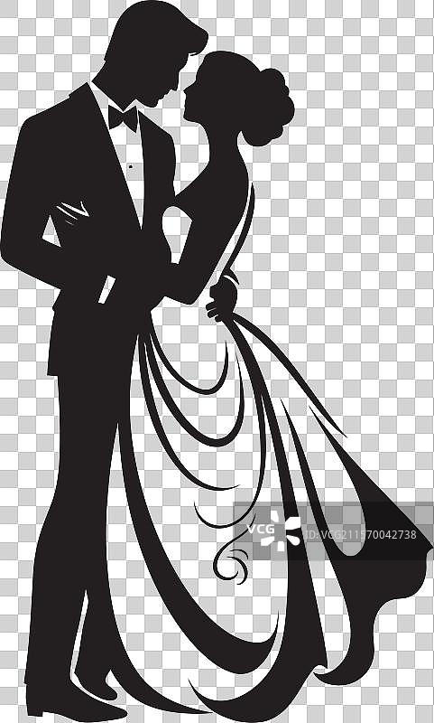 黑白婚礼誓言图片素材