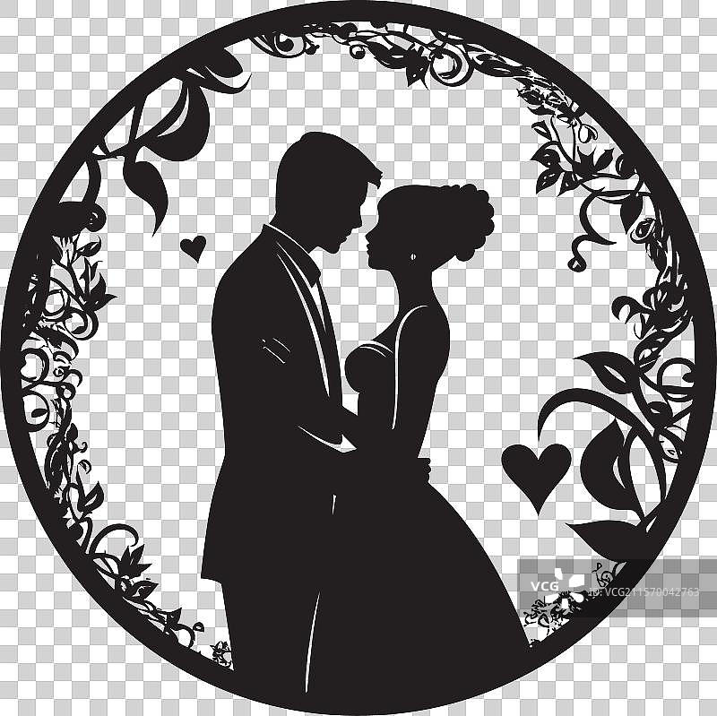 单色婚姻艺术：结合故事图片素材