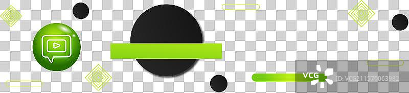 渐变商务研讨会Twitch横幅模板图片素材