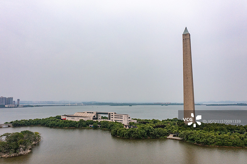 航拍江西九江八里湖风光图片素材