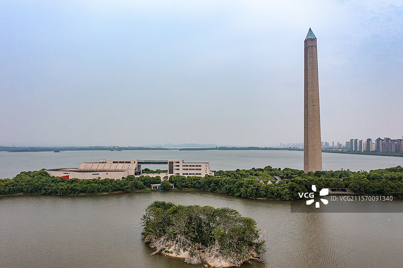 航拍江西九江八里湖风光图片素材