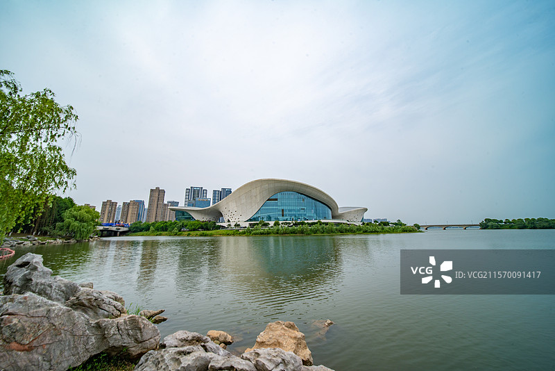 航拍江西九江八里湖风光图片素材