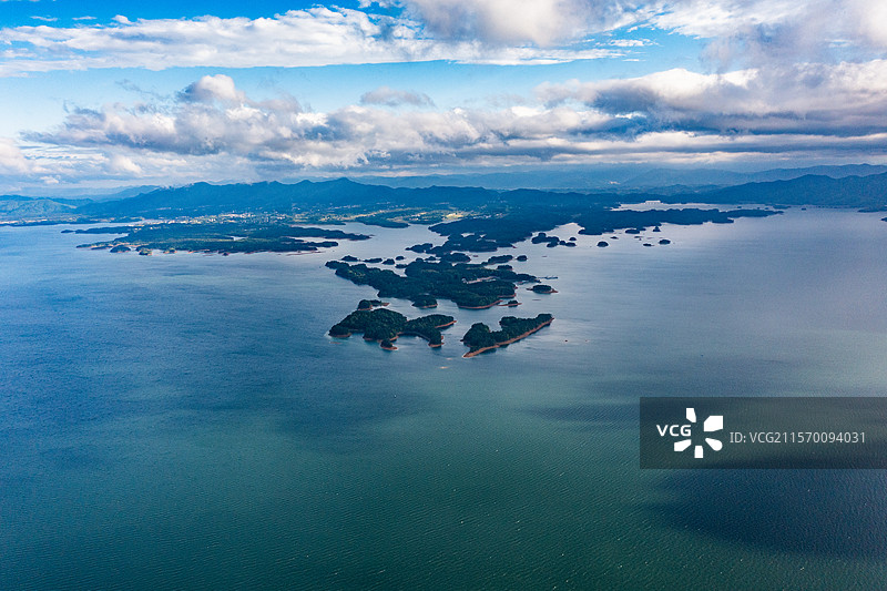 航拍江西九江庐山西海风光图片素材
