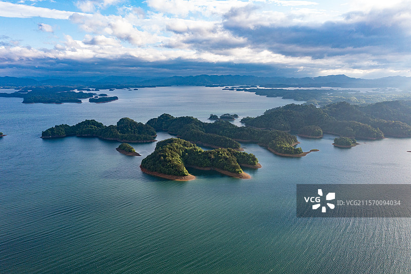 航拍江西九江庐山西海风光图片素材