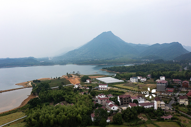 航拍江西九江庐山西海风光图片素材