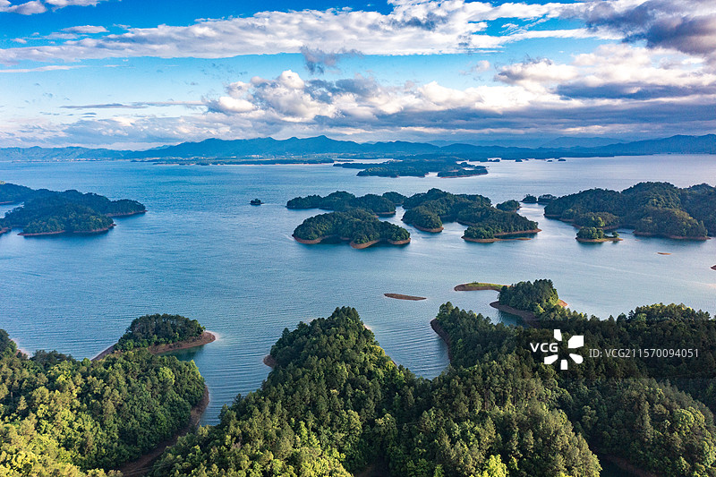 航拍江西九江庐山西海风光图片素材