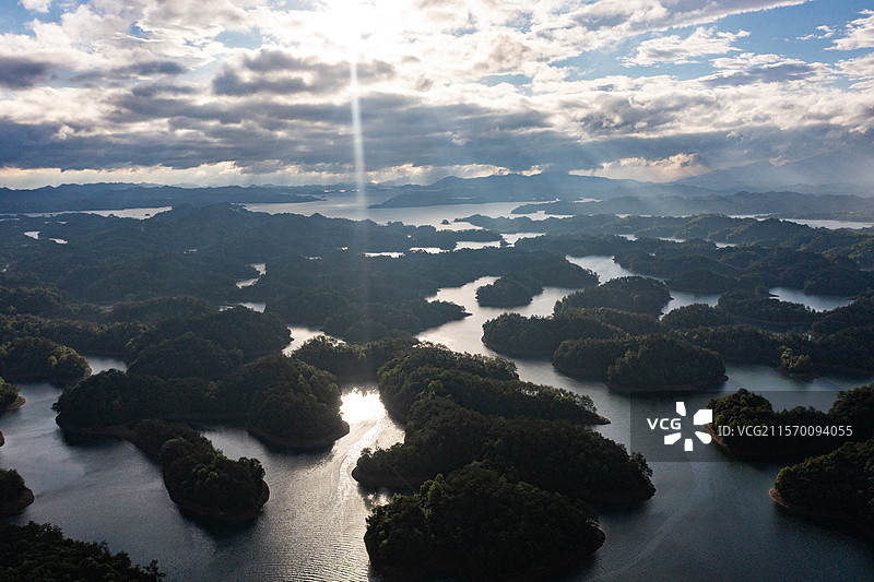 航拍江西九江庐山西海风光图片素材