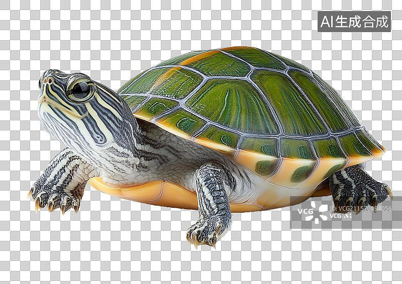 【AI数字艺术】【免抠png素材】一个可爱的小乌龟图片素材
