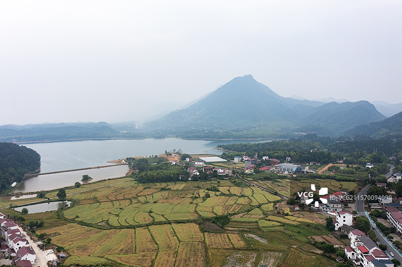 航拍江西九江庐山西海风光图片素材