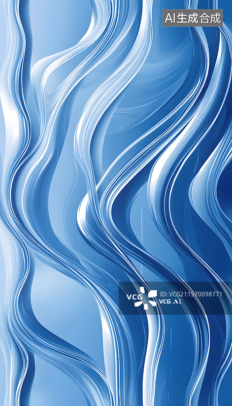 【AI数字艺术】蓝色 抽象  纹理图片素材