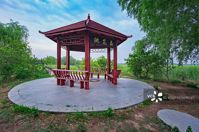 老子故里道源小镇+安徽省亳州市涡阳县图片素材