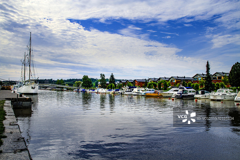 芬兰波尔沃小镇风光图片素材