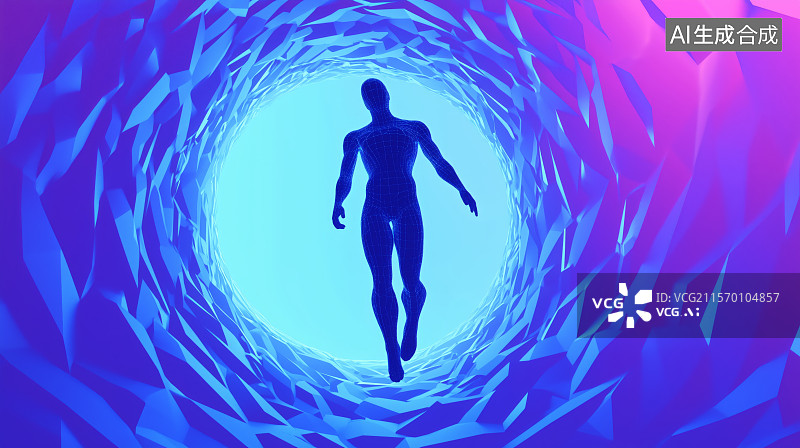【AI数字艺术】VR眼镜虚拟角色虚拟空间元宇宙图片素材
