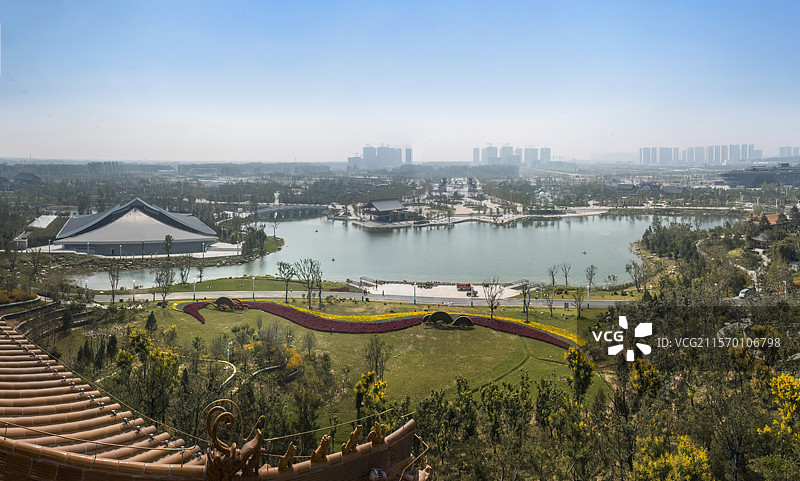 河南省郑州市园博园景观图片素材