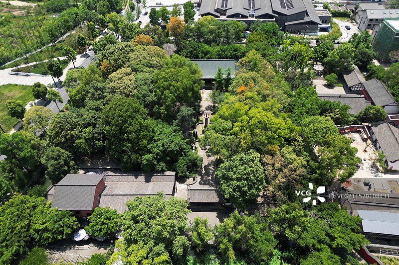 成都青白江家珍公园 彭大将军专祠图片素材