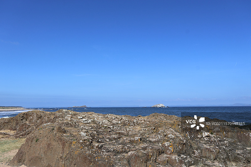英国爱丁堡北贝里克海岸线风景图片素材
