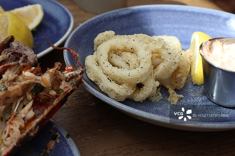 爱丁堡北贝里克海鲜大餐之烤龙虾图片素材
