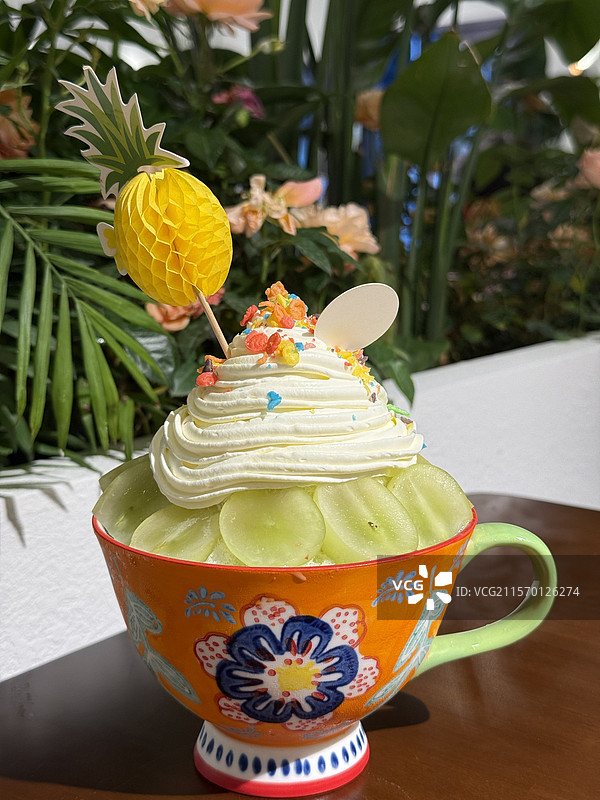 青提冰淇淋图片素材