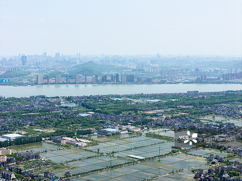 杭州市西湖区双浦镇航拍图片素材