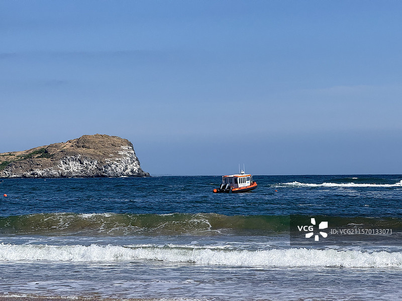 爱丁堡北贝里克油画般的大海风景图片素材