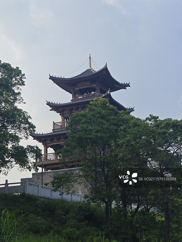鄱阳湖望湖亭图片素材