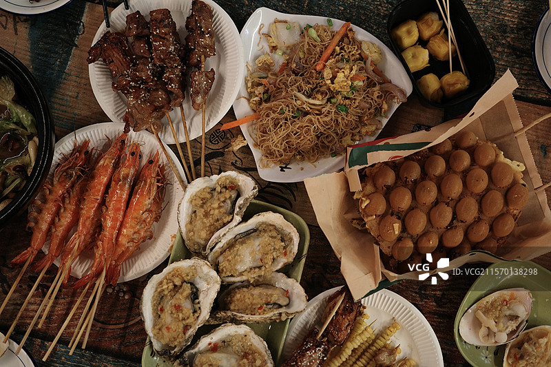 广州烧烤宵夜图片素材